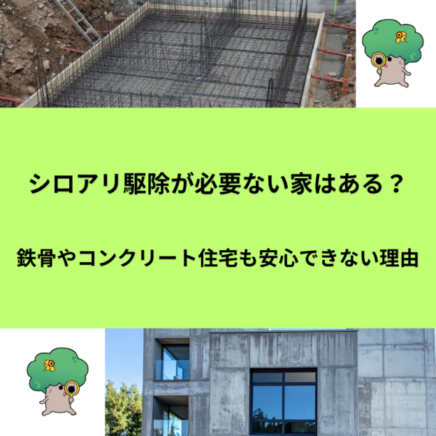 シロアリ駆除が必要ない家はある？